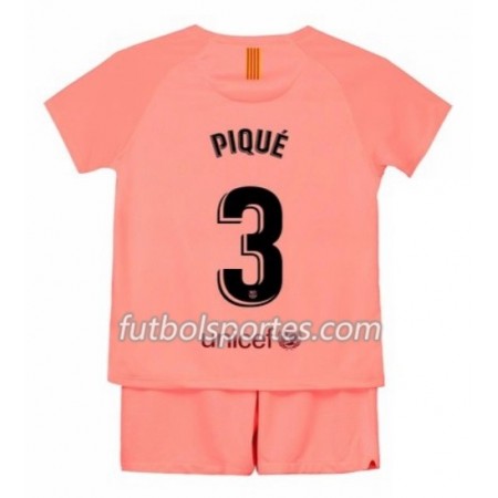 Camisetas FC Barcelona Pique 3 Niño Tercera Equipacion 2018/2019